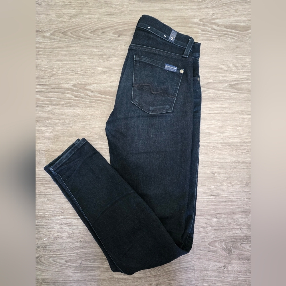 Ladies 7 For All Mankind Skinny Jeans (SZ 26) - Picture 4 of 6